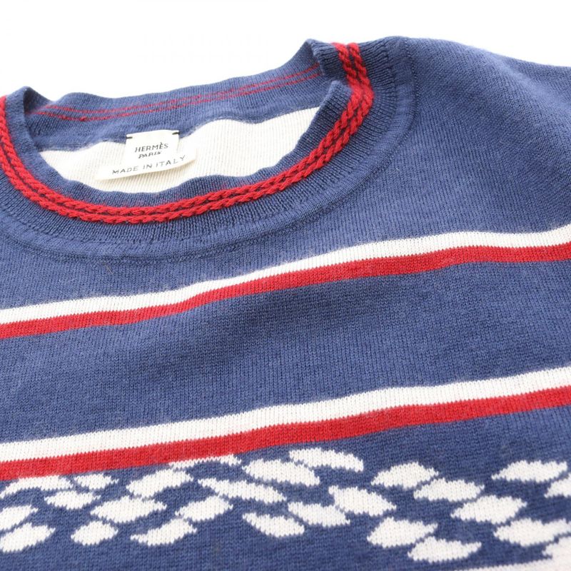 Hermes Knit Canoe Chaine D'ancre 3e2615d4 Cashmere Silk Knit Women Used C
