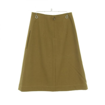 Celine Skirt 2 2n53 6276 Khaki Wool Celine Skirt Wool Ladies Used a