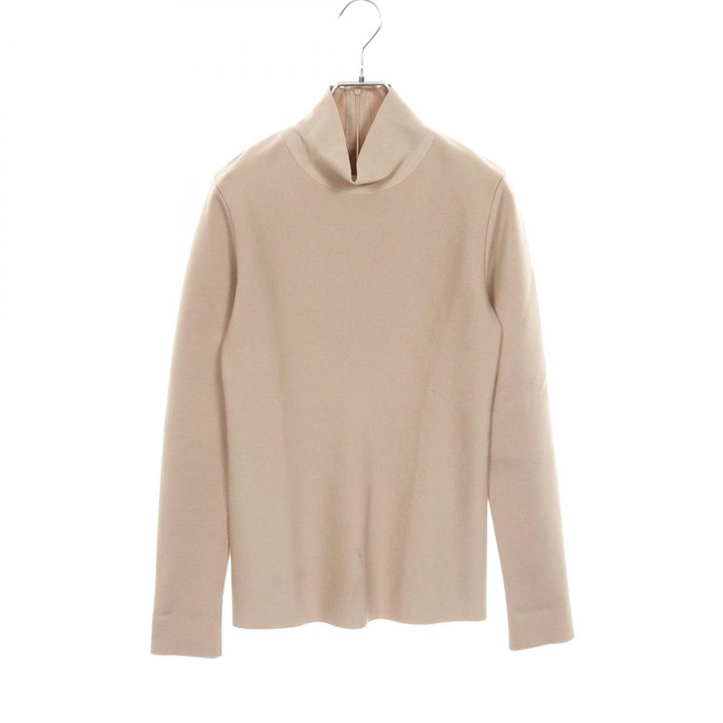 Celine Knit 2 3cu7 7253 Beige Rayon Wool Celine Top Laneen Women Used B
