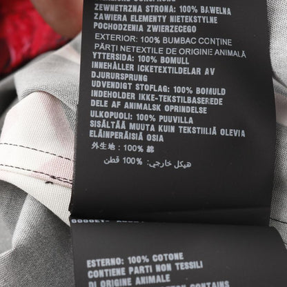 Prada Double Match Ucs319 Red Bk Cotton Shirt Men's Used a