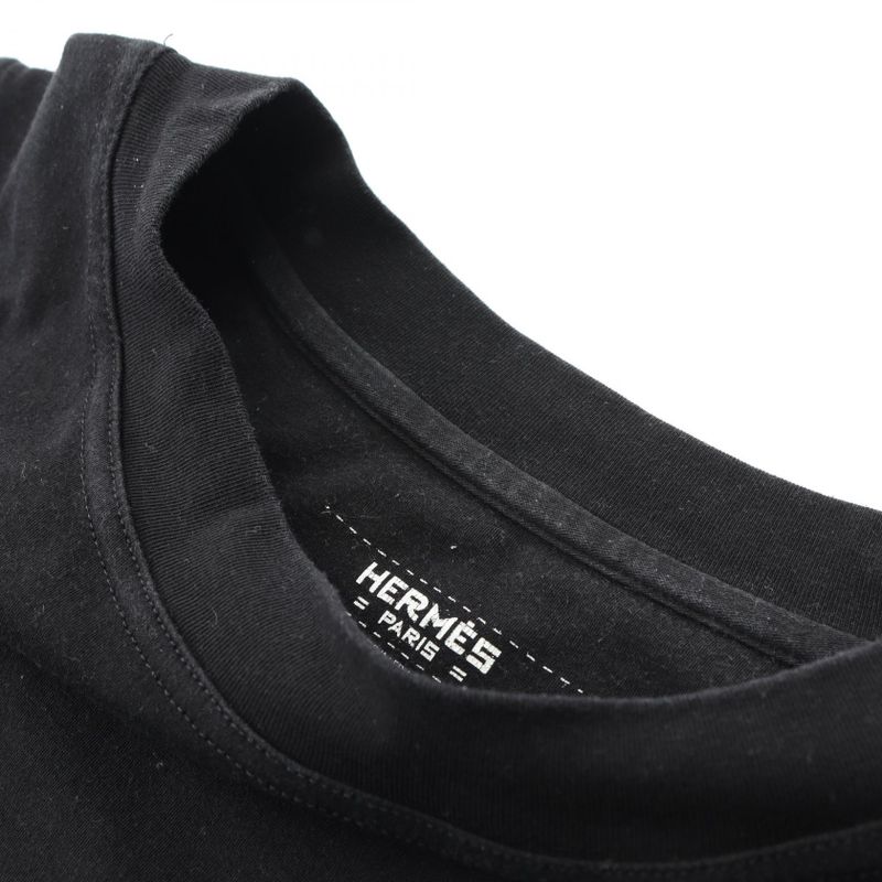 Hermes Cut and Sewn Bouclerie D'attelage Cotton T-Shirt Ladies Used B