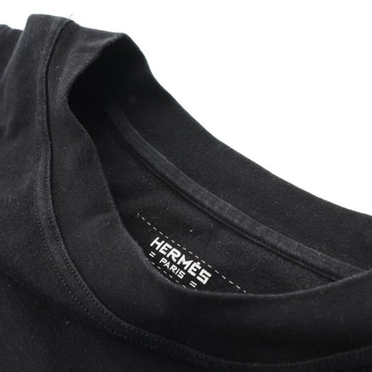 Hermes Cut and Sewn Bouclerie D'attelage Cotton T-Shirt Ladies Used B