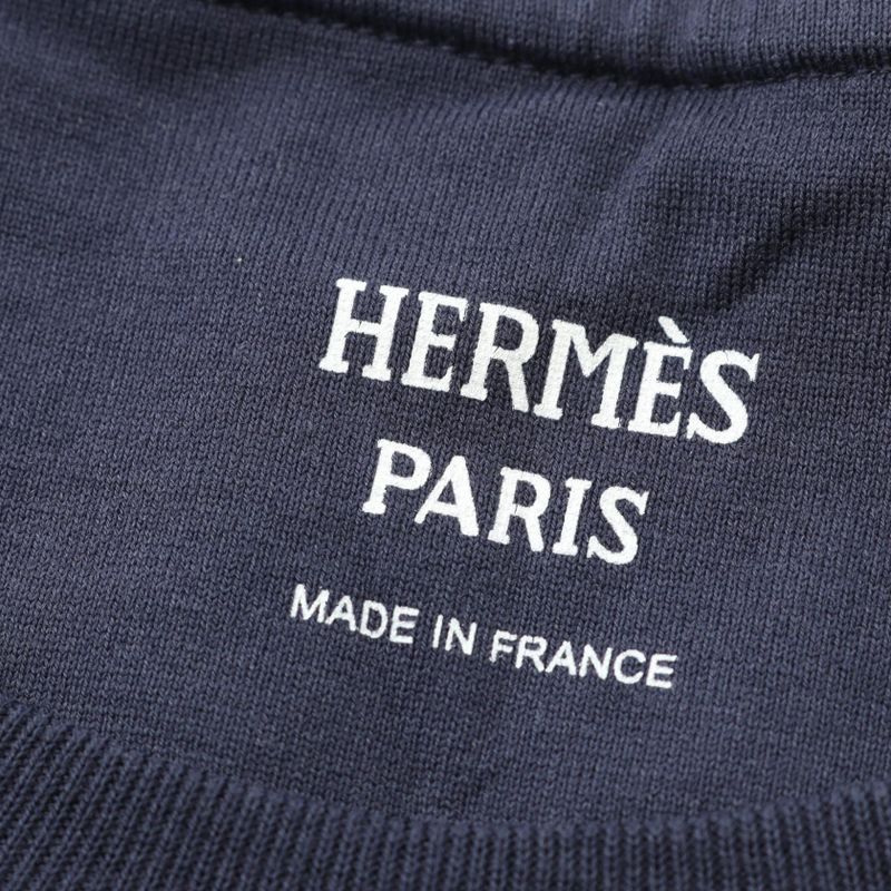 Hermes Dress Mosaic 3e4509dl Cotton Dress Women Used B