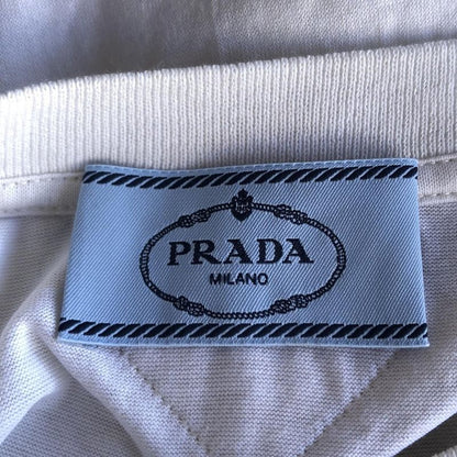Prada Short Sleeve T-Shirt Size XS Women - White and Navy Crew Neck