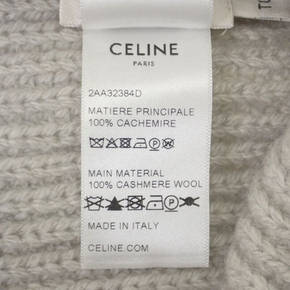 Celine Triomphe 2aa32384d Knit Cap Hat Cashmere Gray Men Ladies Unisex Fall