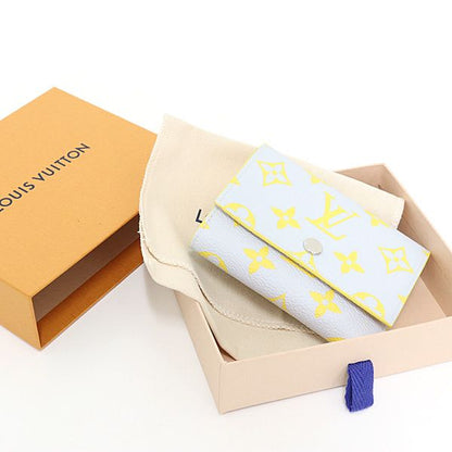 Louis Vuitton Victor Wallet Monogram Glow Canvas Gray Yellow Compact