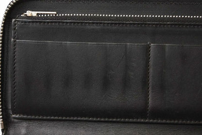 Loewe Wallet Loewe Long Wallet ZIP Around Anagram Grain Calf Leather Black