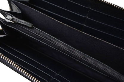 Gucci Wallet Gucci Long Wallet Round Zipper Webline Guccissima Dark Navy Red