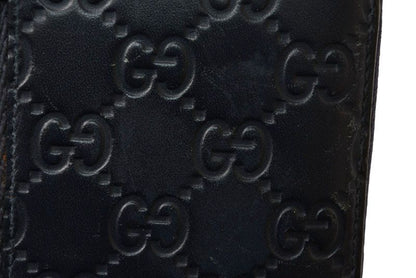 Gucci Wallet Gucci Long Wallet Round Zipper Webline Guccissima Dark Navy Red