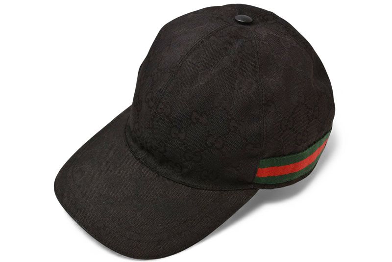 Gucci Baseball Cap Hat Gucci GG Black Red Green 200035 Kqwbg 1060 Size M 59cm