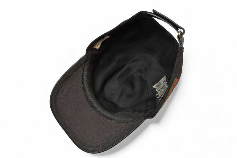 Gucci Baseball Cap Hat Gucci GG Black Red Green 200035 Kqwbg 1060 Size M 59cm