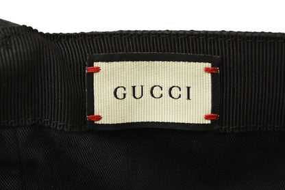 Gucci Baseball Cap Hat Gucci GG Black Red Green 200035 Kqwbg 1060 Size M 59cm