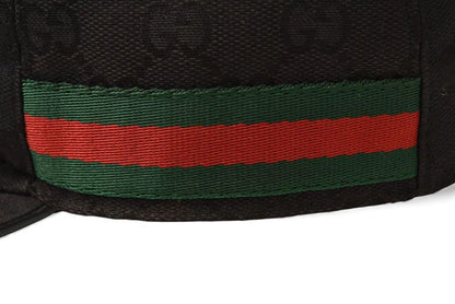 Gucci Baseball Cap Hat Gucci GG Black Red Green 200035 Kqwbg 1060 Size M 59cm