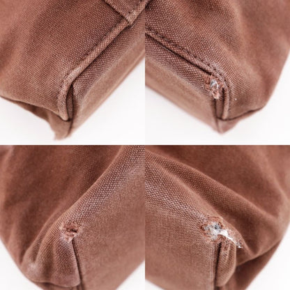 Hermes Troca Horizontal MM Cotton Canvas Brown Unisex Tote Bag