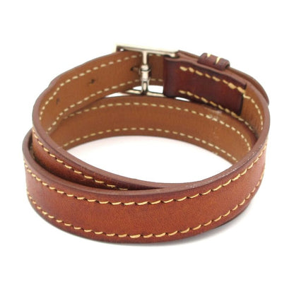 Hermes Leather Brown Size: S/ /silver