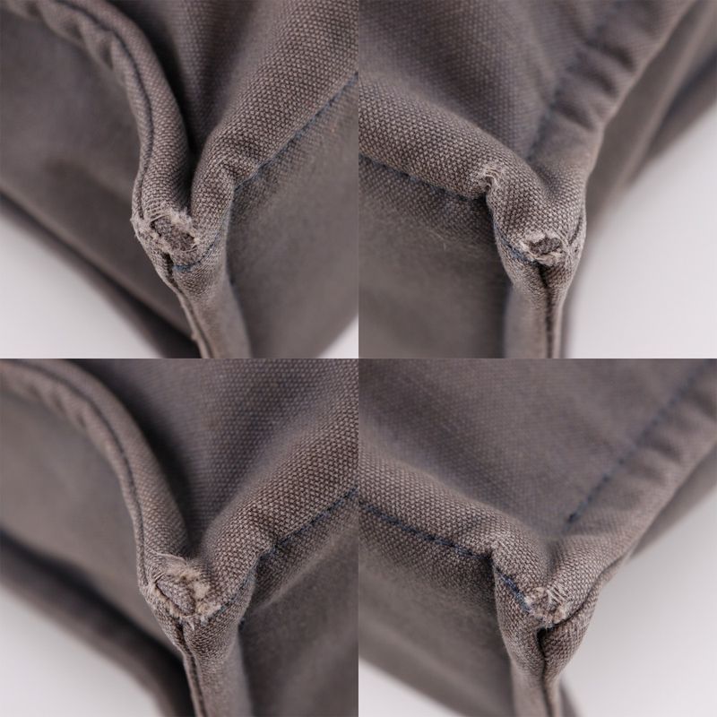 Hermes Fourre Tout MM Ginza Limited Edition Tote Bag Cotton Canvas Gray Unisex