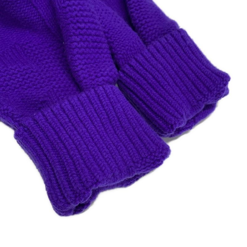 Hermes Size 40 M Women's College Small Fit Knit Purple Wool