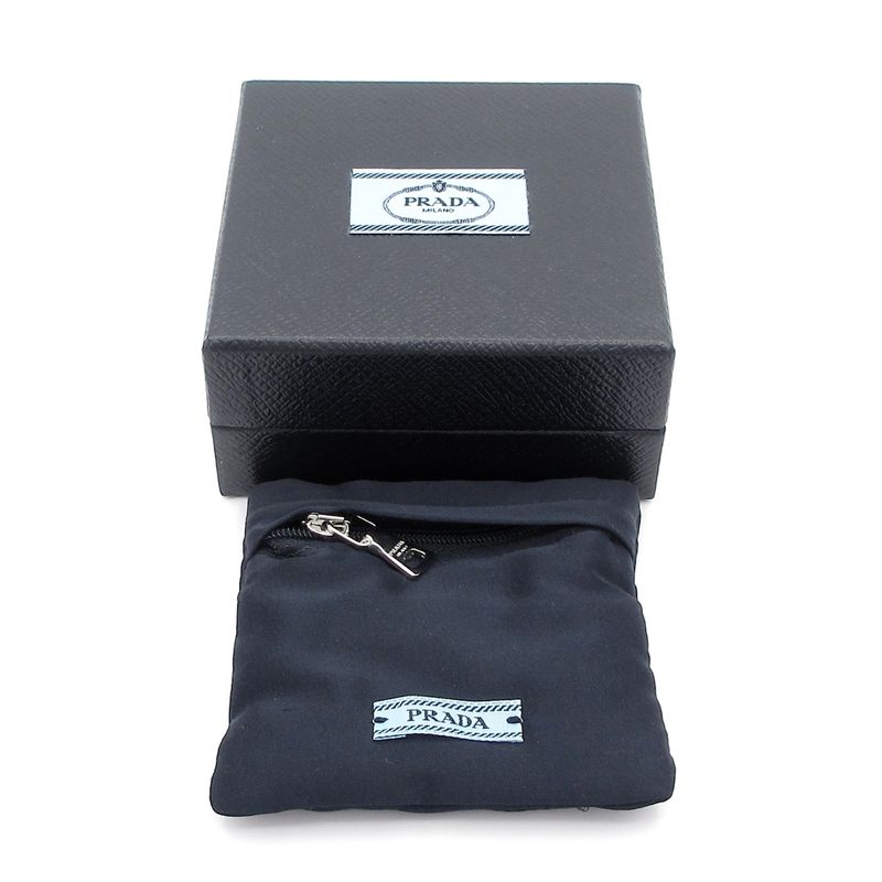 Prada - Silver and Black Without Catch / Logo