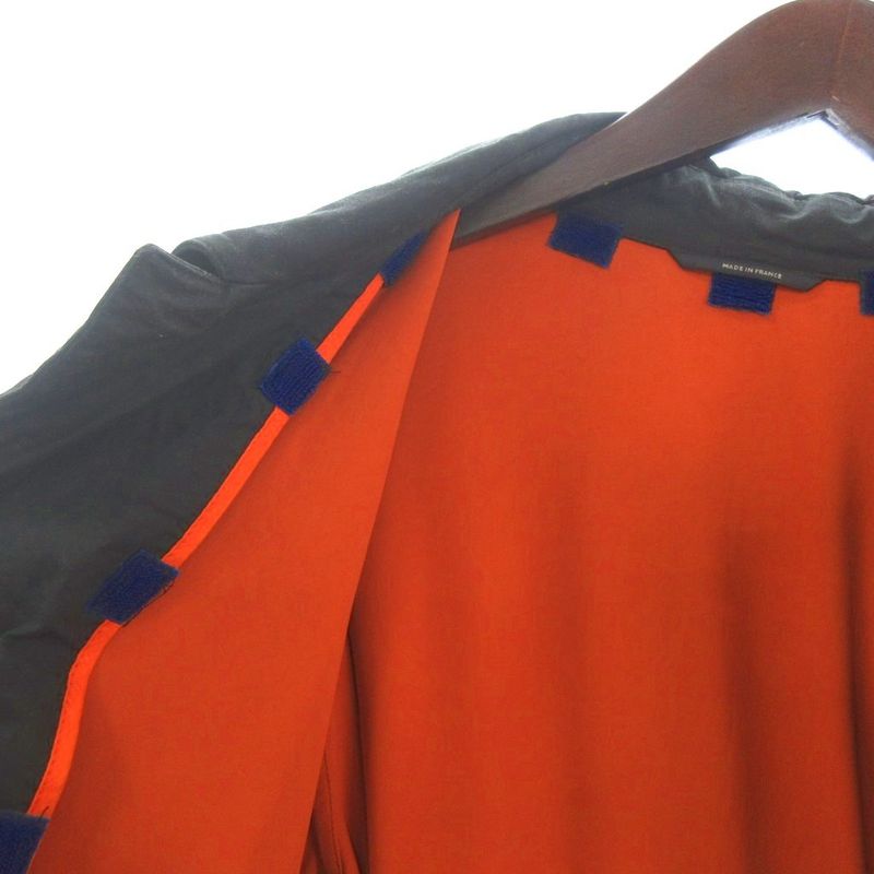 Hermes Vintage Balmacaan Stainless Steel Collar Coat Mid-length Oiled None