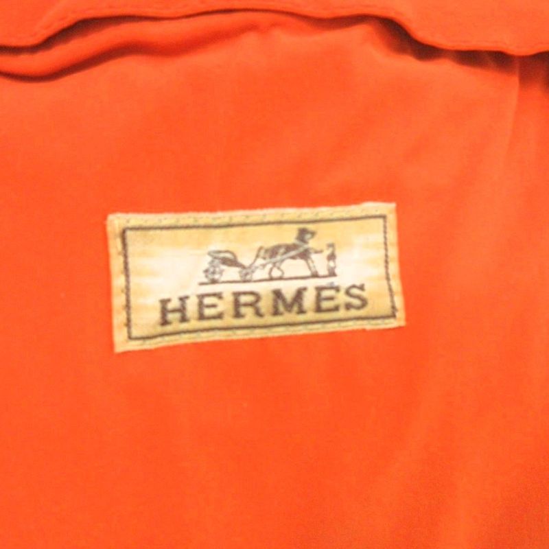 Hermes Vintage Balmacaan Stainless Steel Collar Coat Mid-length Oiled None