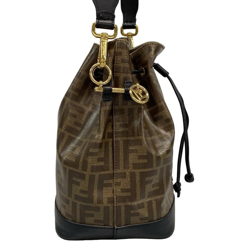 Fendi Bag Dark Brown and Black Leather