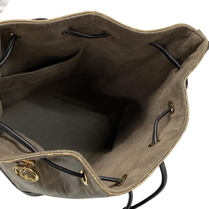 Fendi Bag Dark Brown and Black Leather