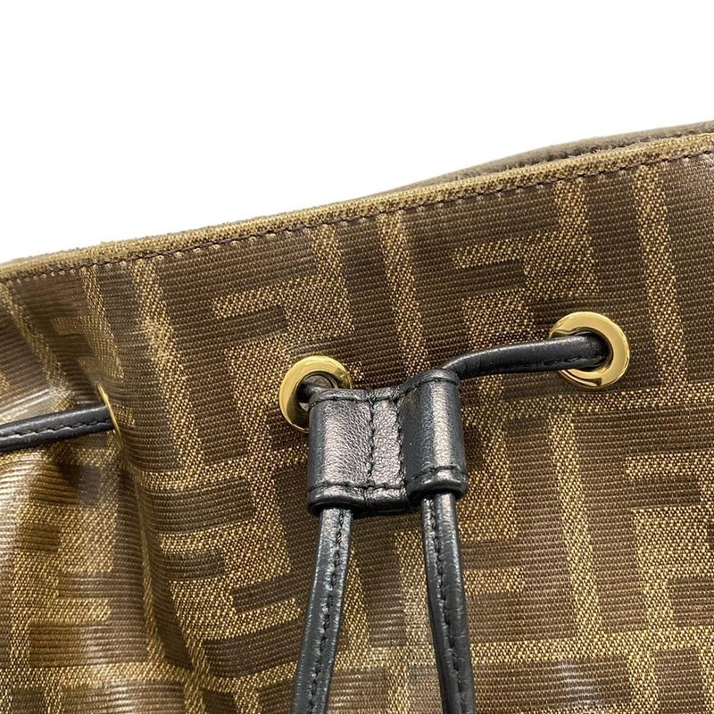 Fendi Bag Dark Brown and Black Leather