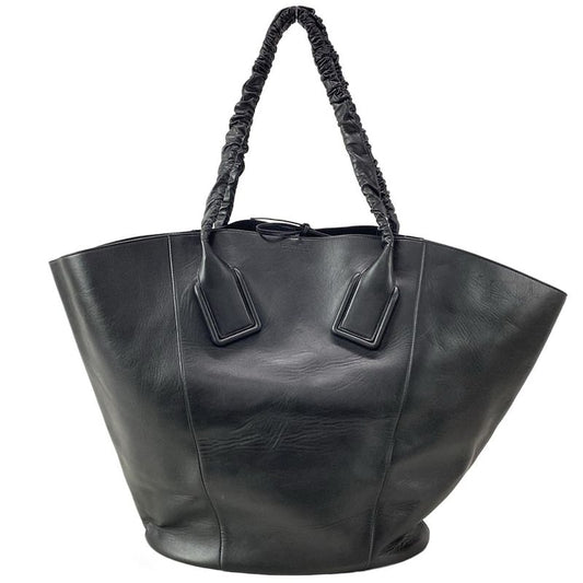 Bottega Veneta Tote Bag Basket Black Big Size/ Handle Leather