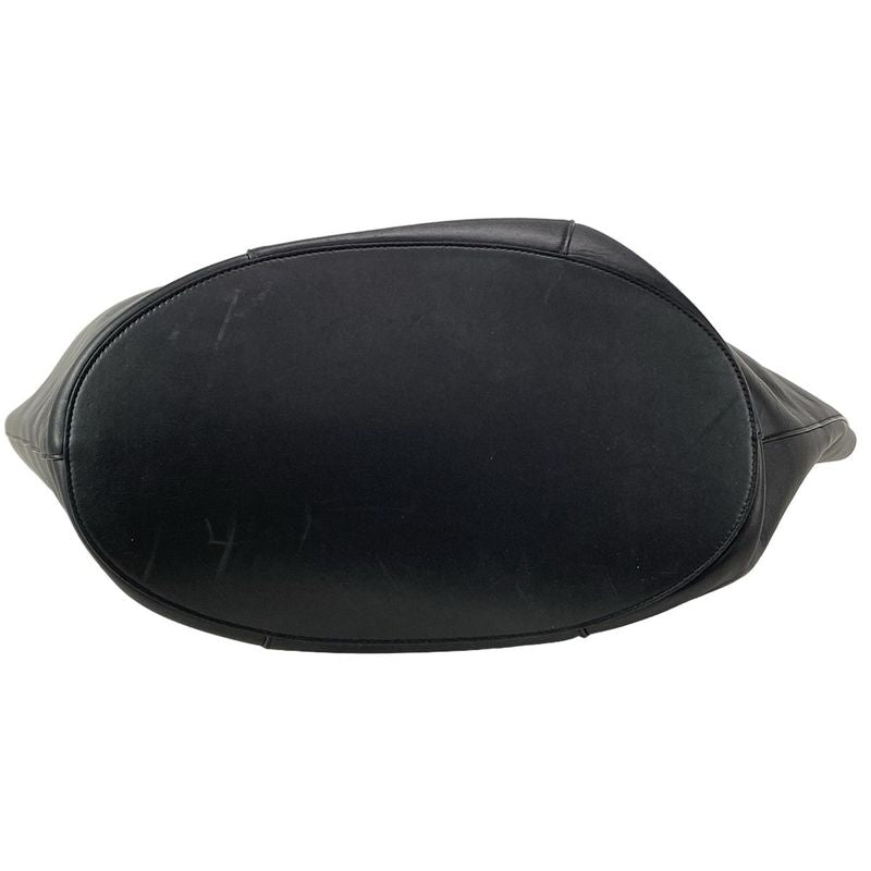 Bottega Veneta Tote Bag Basket Black Big Size/ Handle Leather