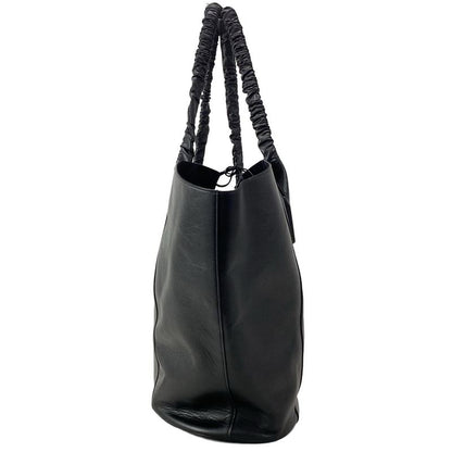 Bottega Veneta Tote Bag Basket Black Big Size/ Handle Leather