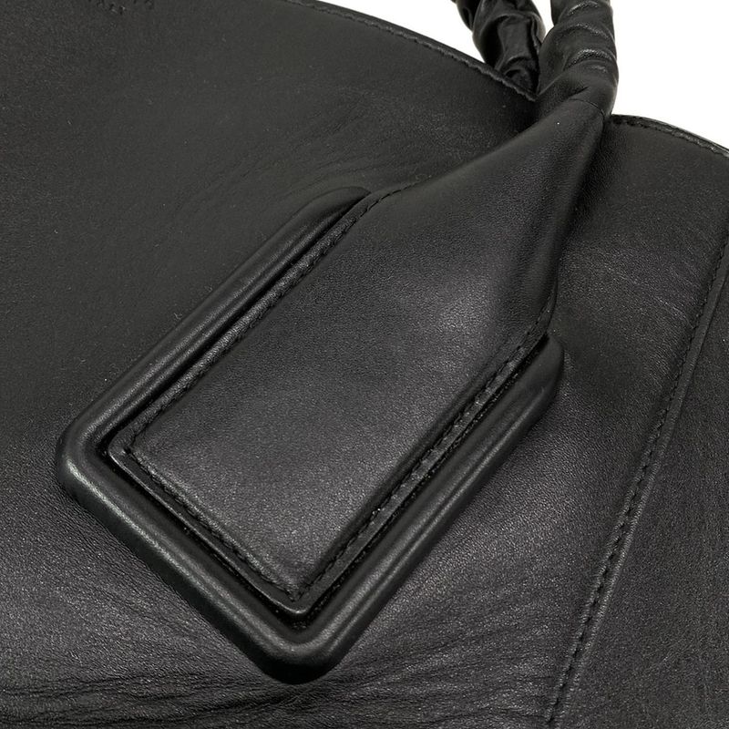 Bottega Veneta Tote Bag Basket Black Big Size/ Handle Leather