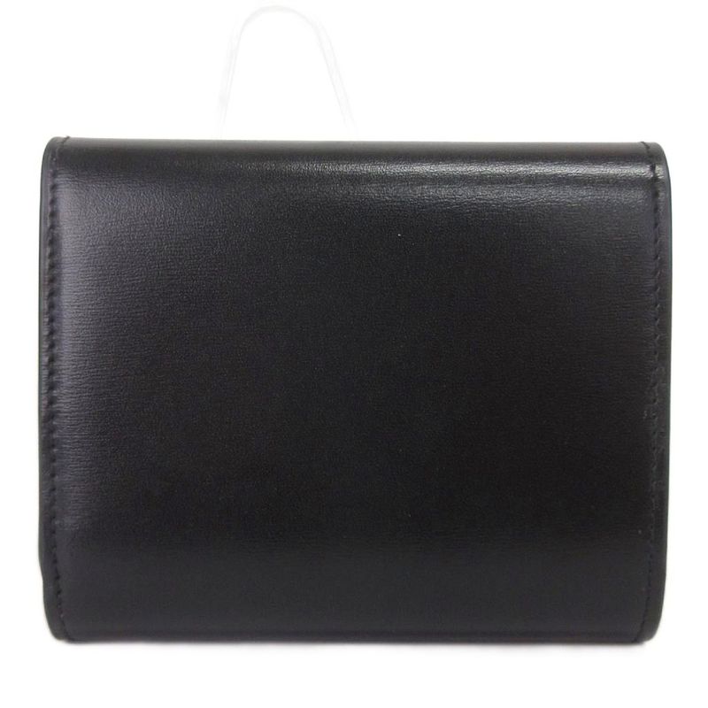 Celine Small Flap Wallet Triomphe Wallet Trifold Compact Shiny Calfskin