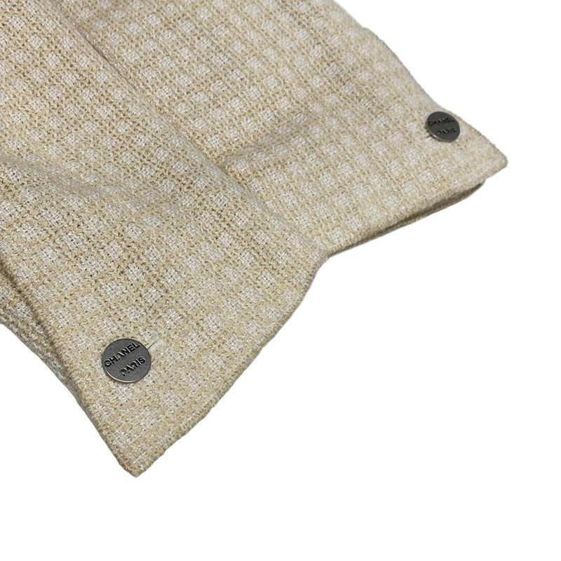 Chanel Jacket Size 38 M Women - P14905 Light Orange and White Long Sleeves /