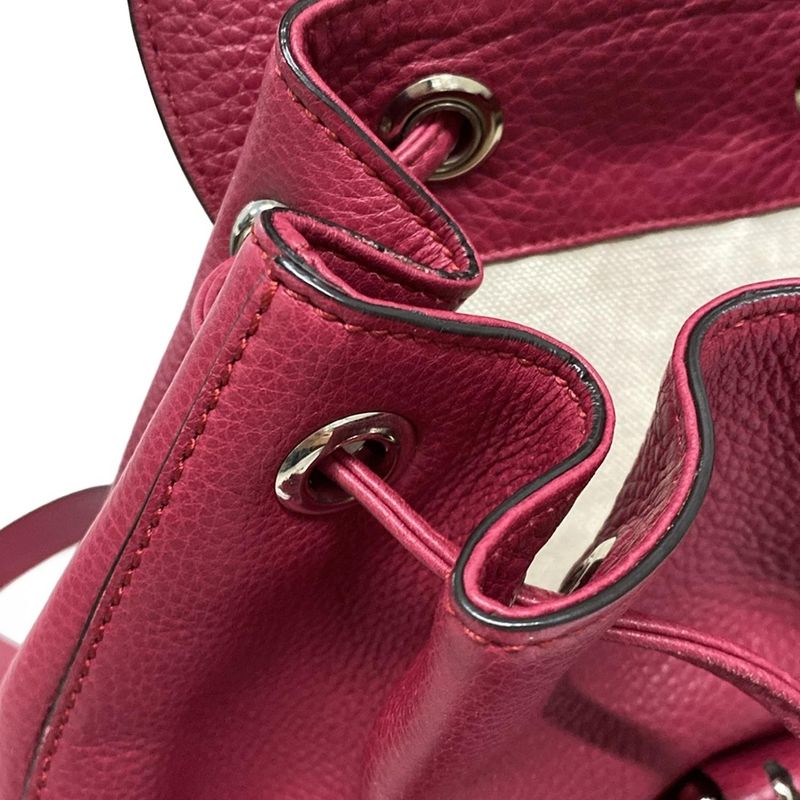 Gucci Sac Bamboo Pink Tassel Leather