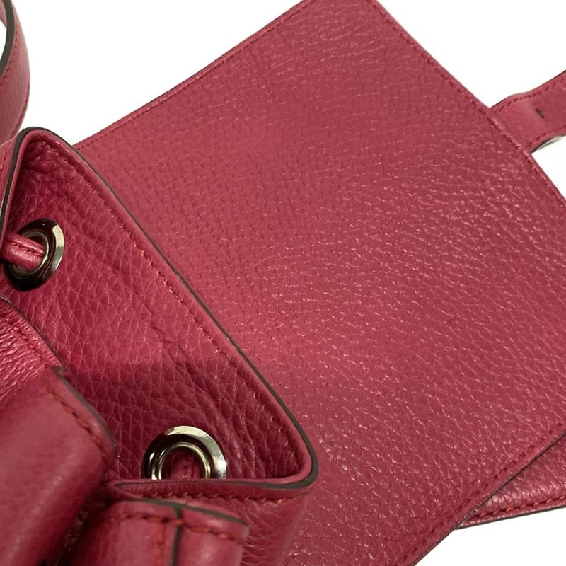 Gucci Sac Bamboo Pink Tassel Leather