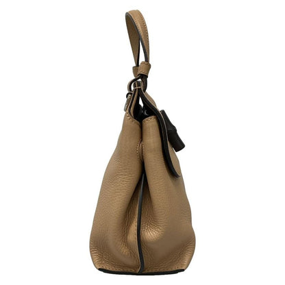 Gucci Handbag Bamboo Daily Beige Leather