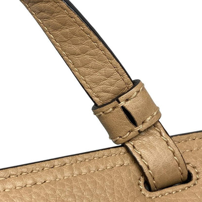 Gucci Handbag Bamboo Daily Beige Leather