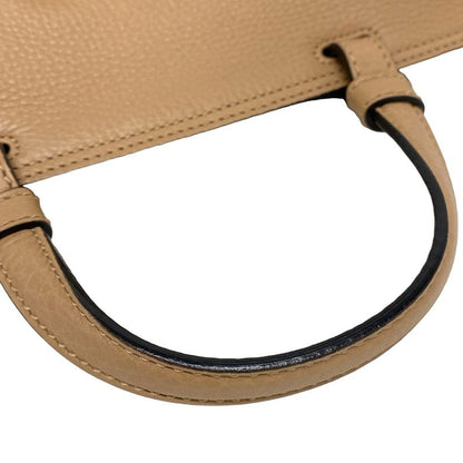 Gucci Handbag Bamboo Daily Beige Leather