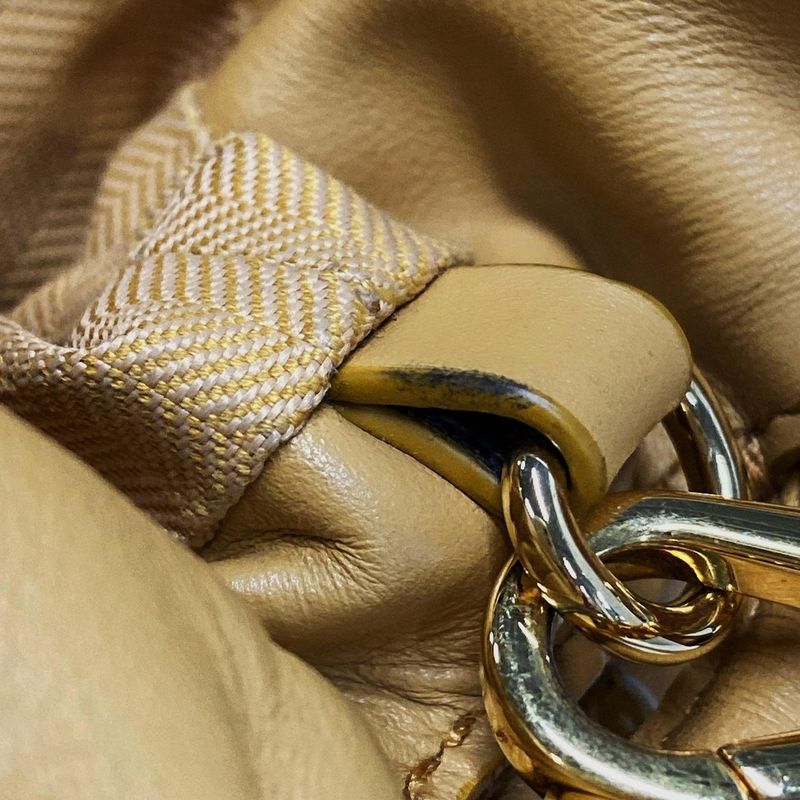 Loewe Clutch Bag Clutch Puffer Light Brown Leather