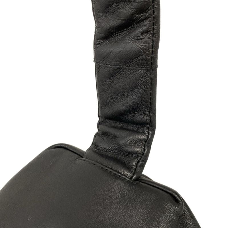 Bottega Veneta One Bag the Body Pouch Belt Bag Black Gather Leather