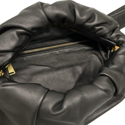 Bottega Veneta One Bag the Body Pouch Belt Bag Black Gather Leather