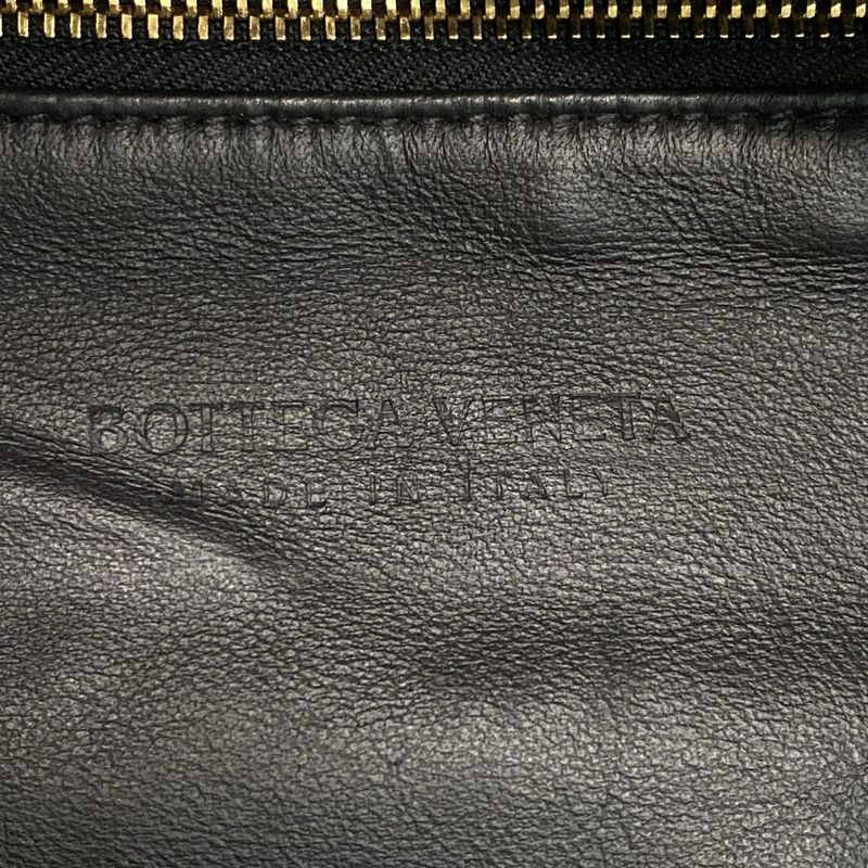 Bottega Veneta One Bag the Body Pouch Belt Bag Black Gather Leather