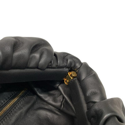 Bottega Veneta One Bag the Body Pouch Belt Bag Black Gather Leather