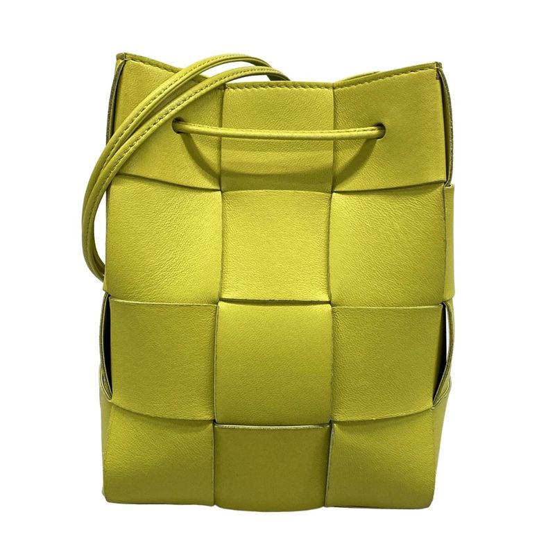 Bottega Veneta Bag Small Bucket Bag Yellow Green Shape