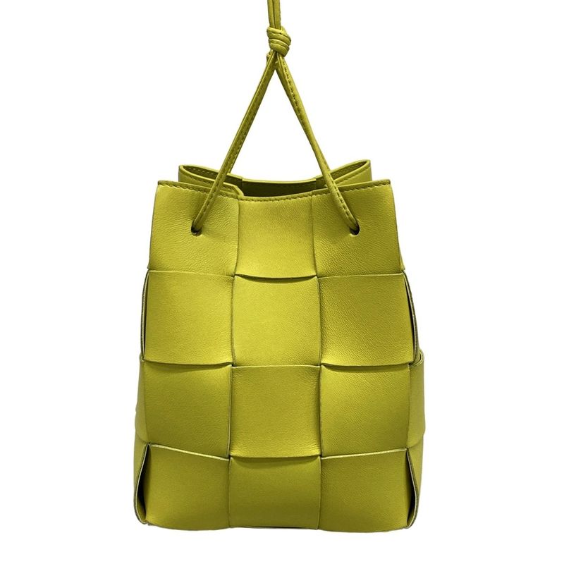 Bottega Veneta Bag Small Bucket Bag Yellow Green Shape