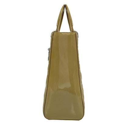 Dior/ Handbag Lady Dior Large Bag Beige Leather
