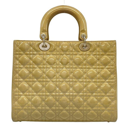 Dior/ Handbag Lady Dior Large Bag Beige Leather