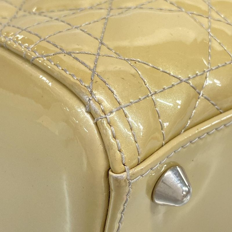 Dior/ Handbag Lady Dior Large Bag Beige Leather