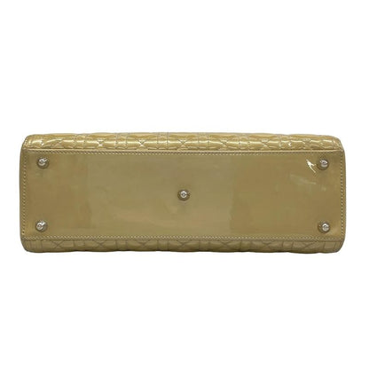 Dior/ Handbag Lady Dior Large Bag Beige Leather
