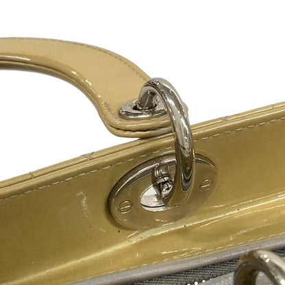 Dior/ Handbag Lady Dior Large Bag Beige Leather